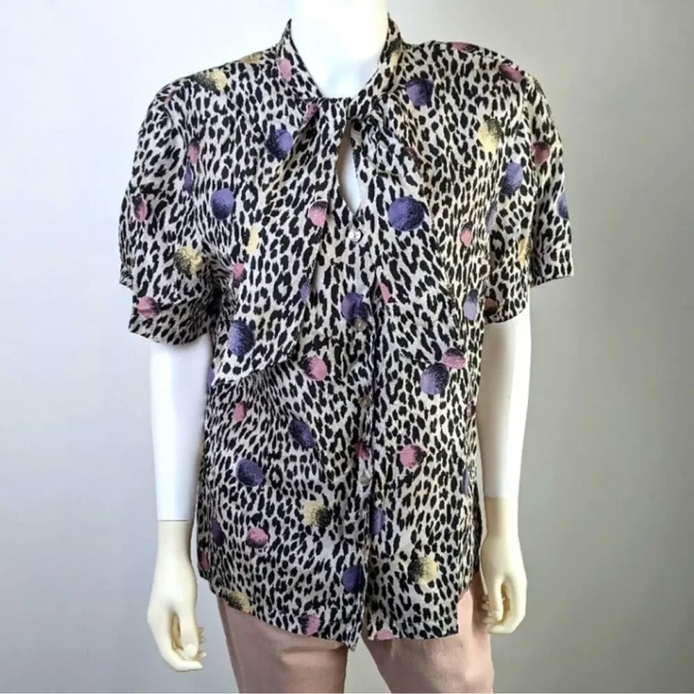 Vintage 80’s Silk Dynasty Top